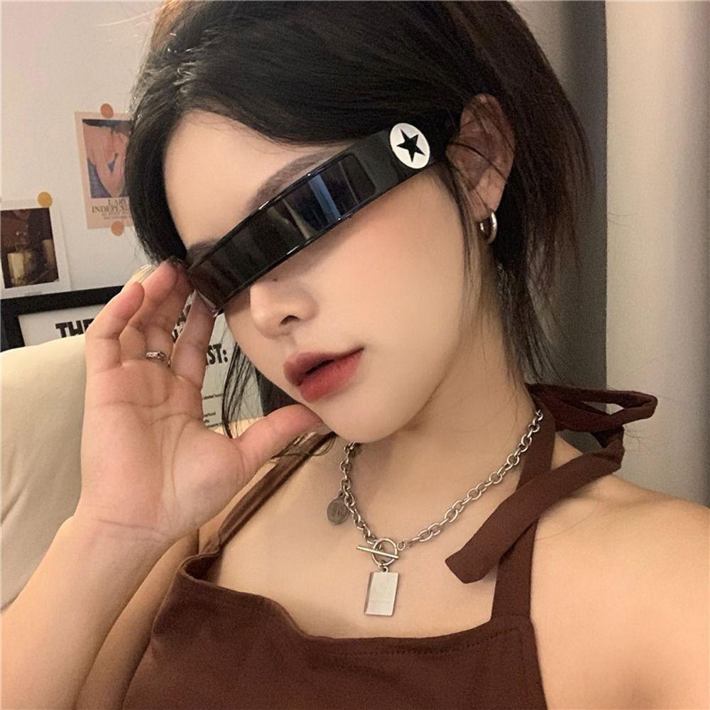 Eyeglass UV Protection Eyeglasses Women Sunglasses Men Disco Eyewear Y2K Star Sunglasses Streetwear