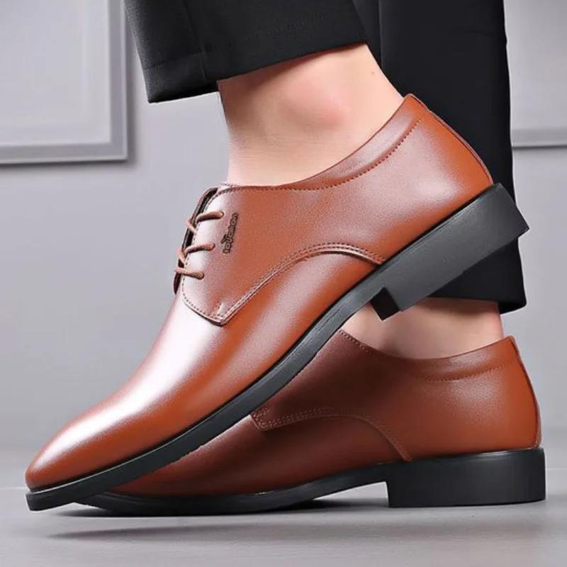 Деловые оксфорды на шнуровке, официальная мужская обувь, дешевая ликвидация, роскошная дизайнерская кожаная повседневная обувь для мужчин