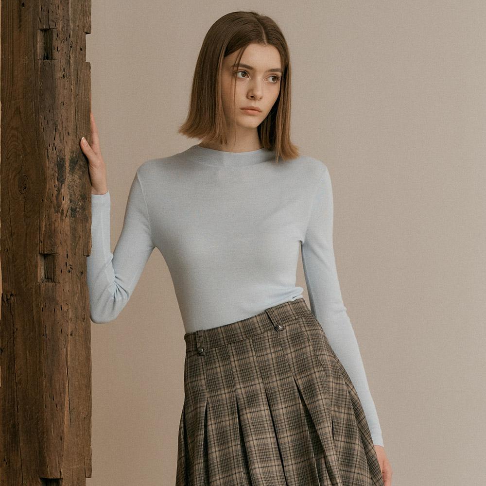 WEDNESDAY DELIGHT Wd_Soft Wool Sweater_Light Blue
