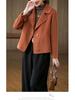 Wool Coat 2025: Women's Trendy Double-Faced Autumn Outerwear, Small Size, Short Style