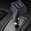 Автомобильное зарядное устройство для телефона 2 порта USB C Адаптер для смарт-устройств для путешествий Автомобиль Грузовик RV Внедорожник Фургон Седан Мобильный телефон