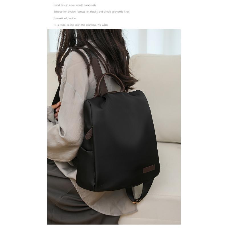 Рюкзак Anti Theft, женский трансграничный новый простой повседневный рюкзак для поездок на работу, однотонная ретро-сумка большой вместимости, легкая дорожная сумка