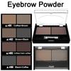 Eyeshadow Cake Makeup 2 Color Waterproof Eyebrow Powder Eye Shadow Eye Brow Palette + Brush Eyebrow Enhancer Professional