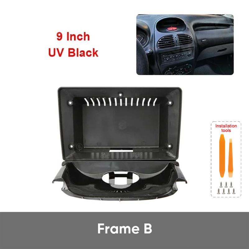 For PEUGEOT 2004-2008 206/2006-2013 CITROEN C2 9 Inch Fascias Car Radio Player 2 Din Panel Dash Board Cover Frame