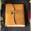 Genuine Leather Notebook, Nature Cowhide, Diary Journal, Grimoire Vintage