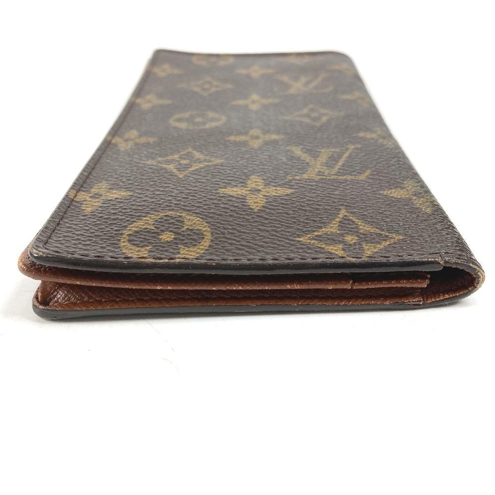 Louis Vuitton M60825 Монограмма Порто Карты Кредитные Двускладной Длинный Кошелек Коричневый