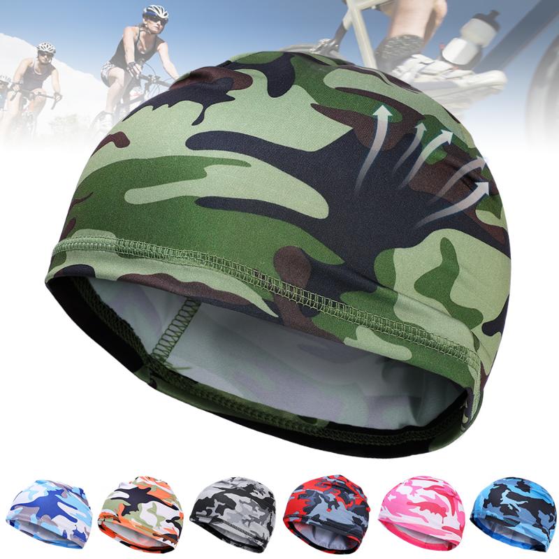 Cycling Quick Dry Cap Hat Unisex Summer Motorcycle Bike Hat Sweat Wicking Breathable Anti-UV Helmet Inner Cap Outdoor Sports Cap