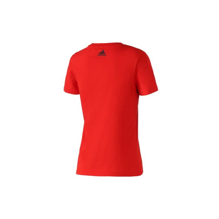 (WMNS) adidas Фольгированный Спортивный Стильный Круглый Вырез Короткий Рукав Красный Женский DW5722