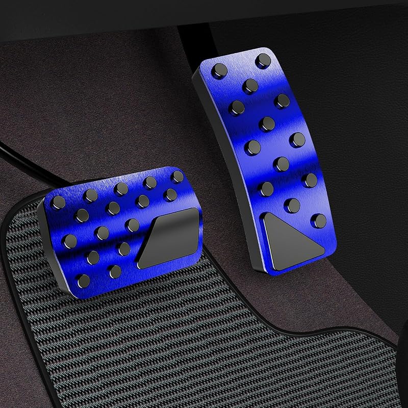 Aluminum Alloy Pedal Cover For Jeep Grand Cherokee 2011-2024 2025 Dodge Durango 2011-2024 2025 No Drilling Aluminum Brake And Accelerator Pedal
