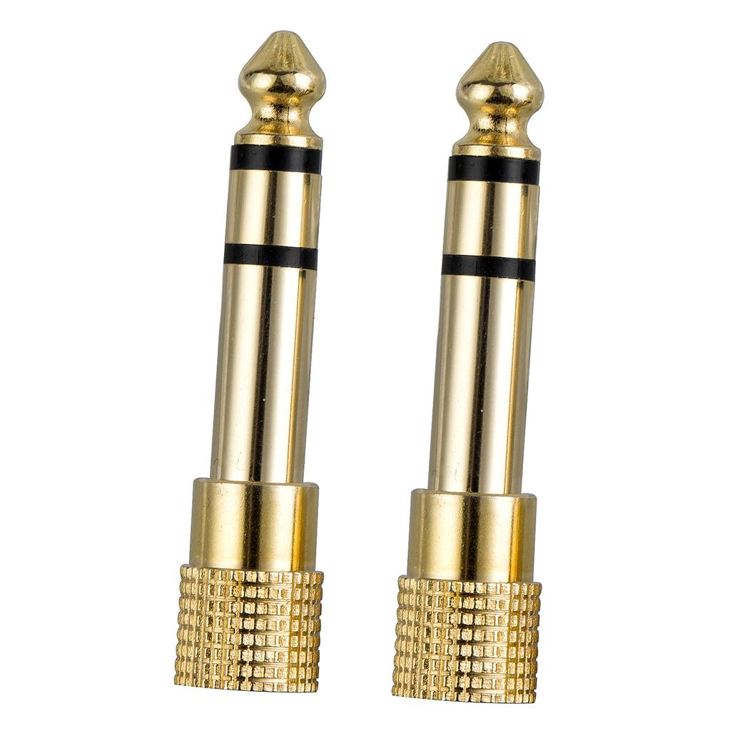 6.5mm 1/4" Male To 3.5mm 1/8" Female Audio Stereo Adapter Guitar Amplifier Jack