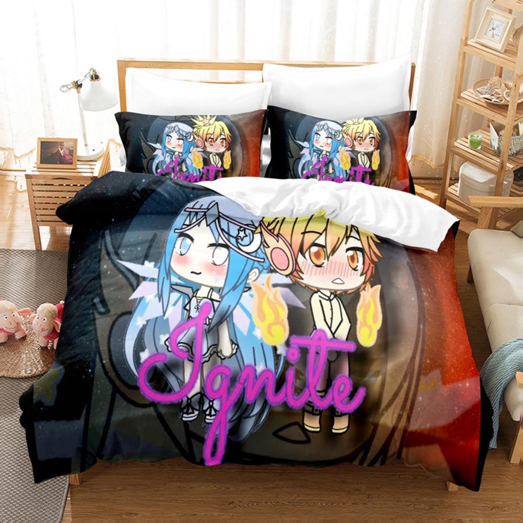3D Print Anime Kawaii The Gacha Girl Bedding Collections Duvet Cover Collection With Pillowcase Twin Full Queen King Bedclothes With Bed Linen