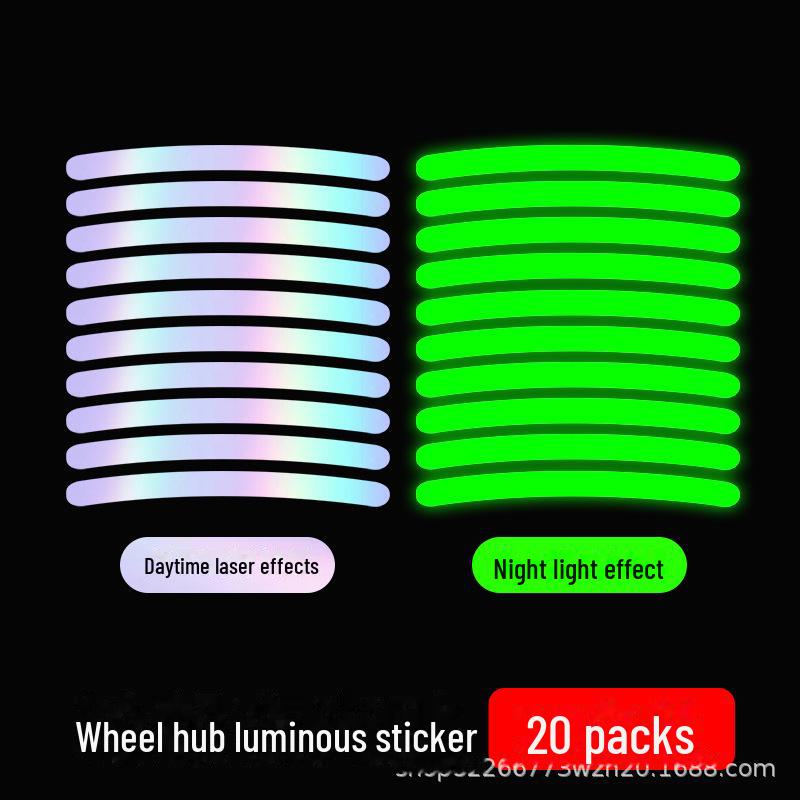 Светоотражающие светящиеся наклейки на шины: Персонализированные, красочные наклейки для предотвращения столкновений на автомобильные колеса