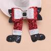Pack of 2 Multifuntional Boot Bowknot Hair Accessory Hair Clip Christmas Bowknot Hairpiece Suitable for All Hairstyles