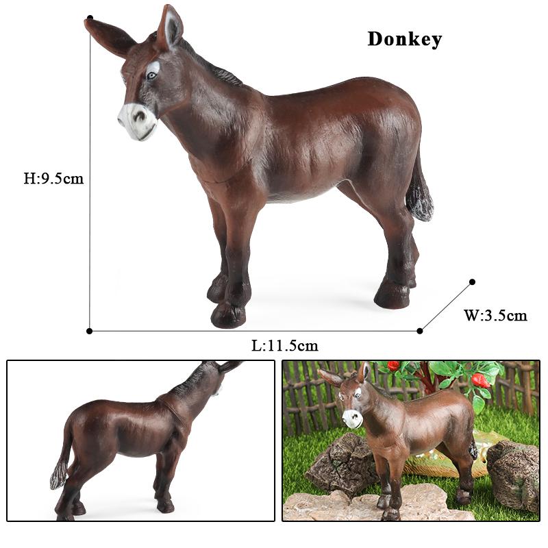Oenux Модель Фермы Симуляция Гусь Утка Свинья Курица Корова Лошадь Овца Фигурки Животных Птицы Фигурка Миниатюрная Милая Детская Игрушка