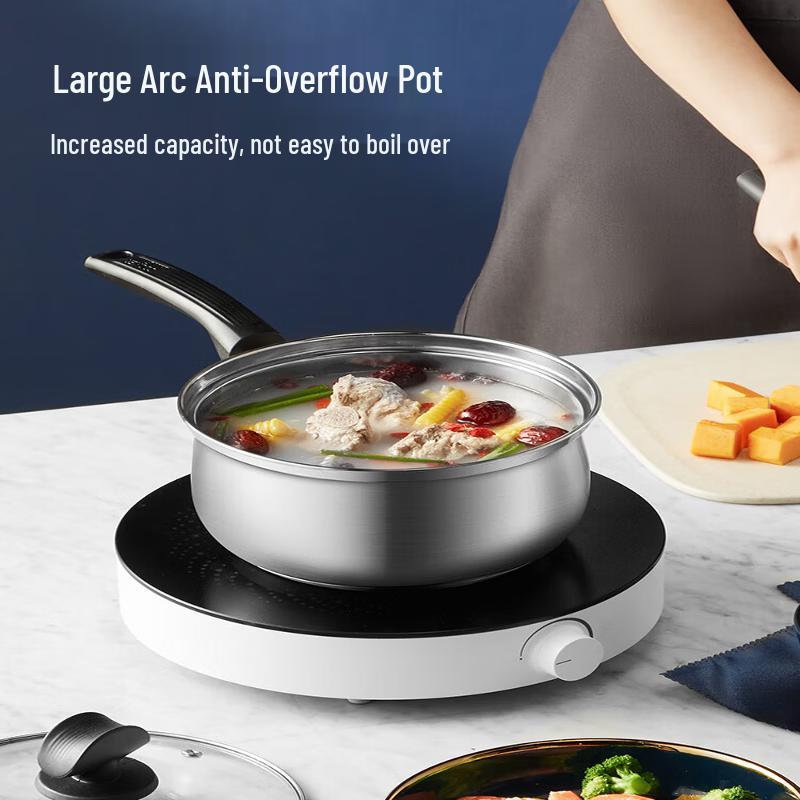 COOKER KING Кастрюля для молока из нержавеющей стали 304, 16 см