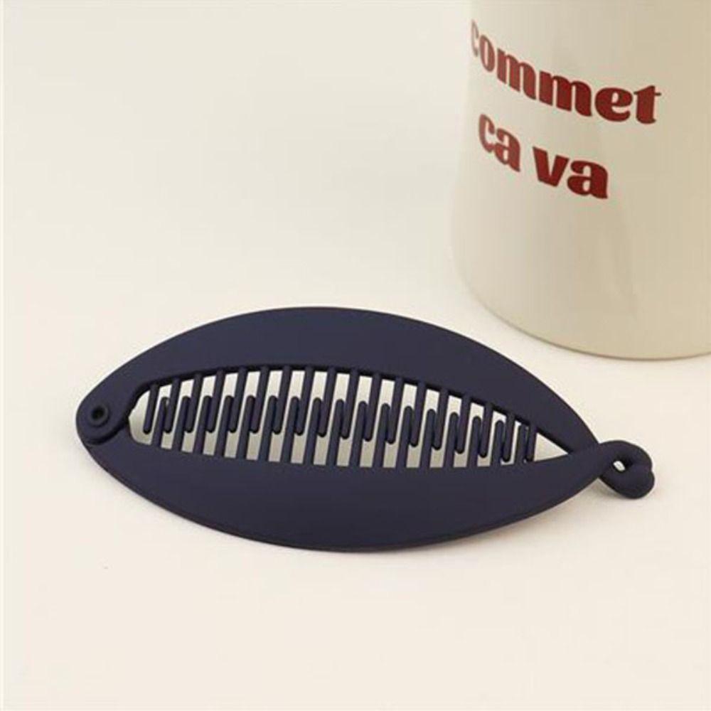 Fish Shaped Hairpin Vertical Hair Clip Matte Vintage Twist Clamp Barrettes Headdress