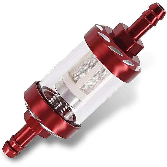 Downhill 1 PC Car Fuel Filter, In-line Fuel Filter, Alloy Rust-Proof and Durable Efficient Filter Oil Cup, Engine Protection Oil Filtering Cup
