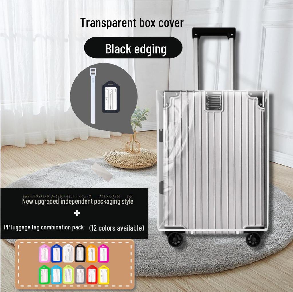 Водонепроницаемый прозрачный защитный чехол из ПВХ для багажа и набор бирок