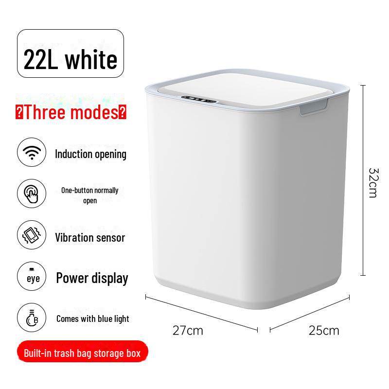 «Умный автоматический индукционный мусорный бак с крышкой для дома, офиса и общежития»