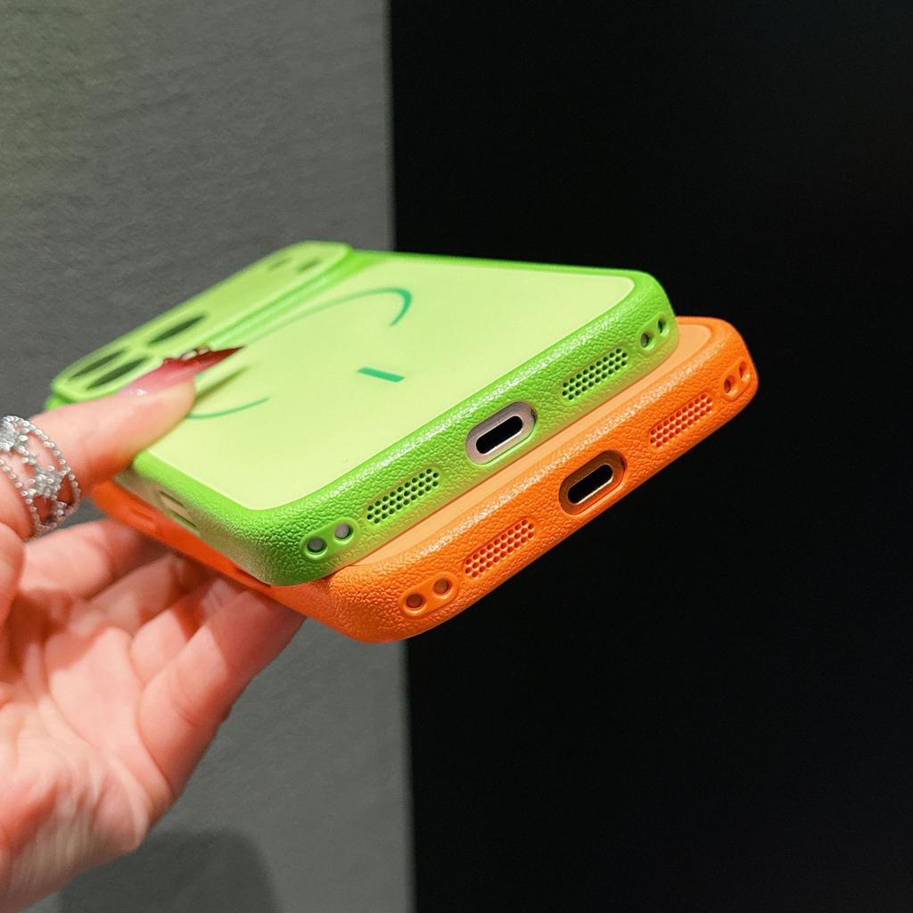 Секунды меняются 17 узор из кожи личи, подходит для iPhone17promax магнитный чехол для мобильного телефона, Apple 16 всесторонний 15 защитный чехол