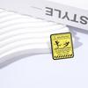 Metal Alloy Warning Sign Pins Soft Enamel Brooch Pins Sarcastic Enamel Pins  For Friends