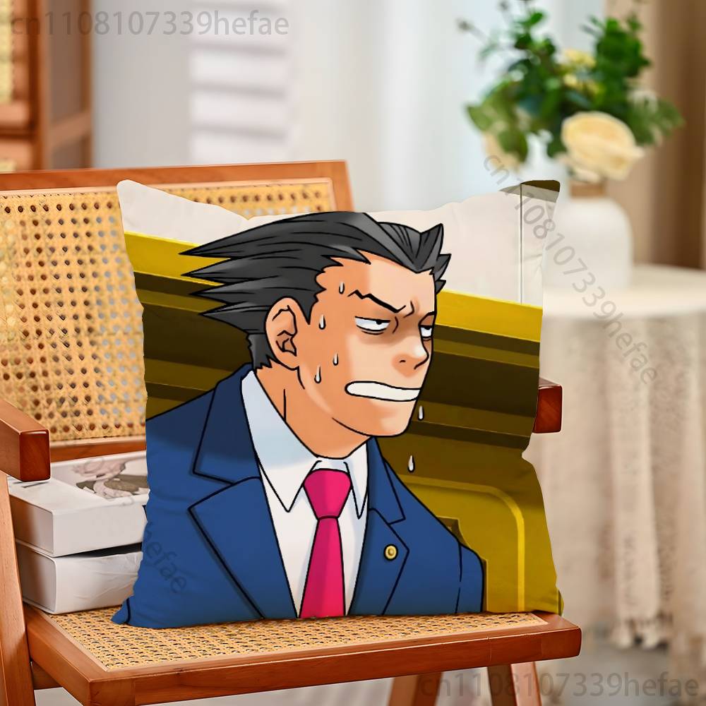 Игровой Чехол на Подушку AAce AAttorney Плюшевые Наволочки Домашний Декор Чехол на Подушку для Дивана Кровати Стула Гостиной
