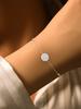 925 Sterling Silver Simplicity Fashion Round Beads Zircon Bracelet For Women Anniversary Party High Quality Fine Jewelry