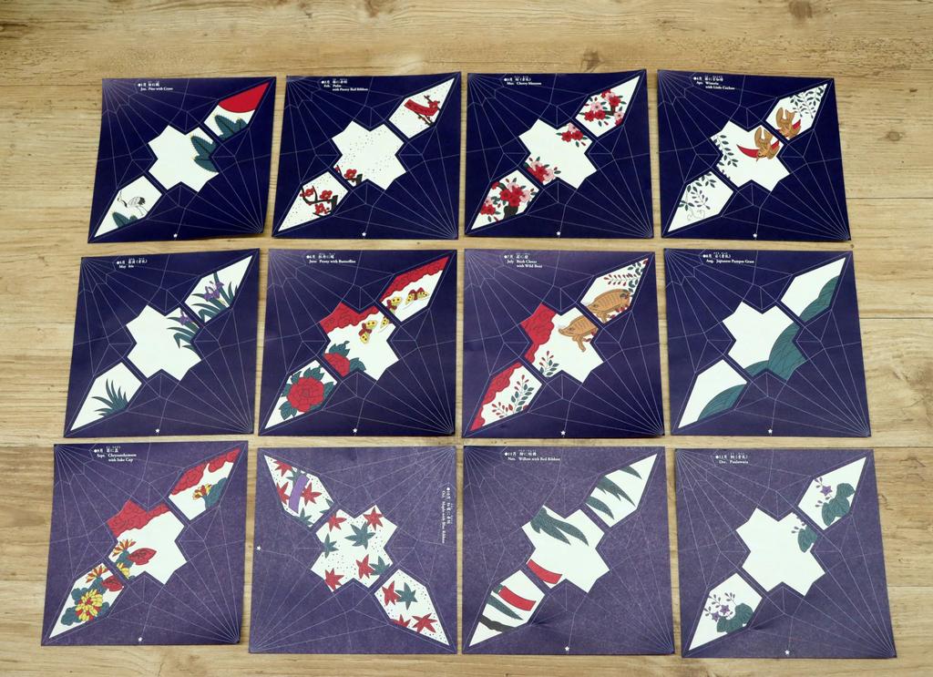 Made In Japan Traditional Origami (Hanafuda 48 Patterns) X 10 Sets (For Business Use)