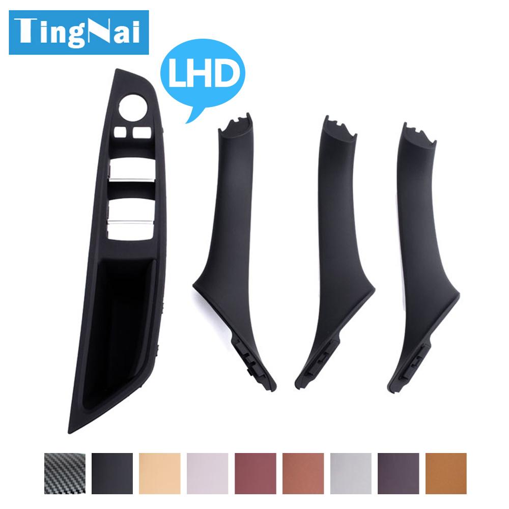 Left Hand Driver Interior Door Window Switch Panel Pull Handle Set For BMW F10 F11 F18 520 523 525 528