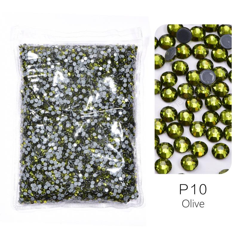 Крупная упаковка Единообразная имитация стекла Австрийский горячий бриллиант, Дно с термоклеем Сделай сам Одежда Обувь и Головные уборы Ювелирные изделия Стразы