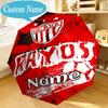 Custom Name Umbrella NECAXA Team Crest Design Umbrella 8-Frame for Travel, Camping, Casual Lightweight Portable, Essential for Family Gifts