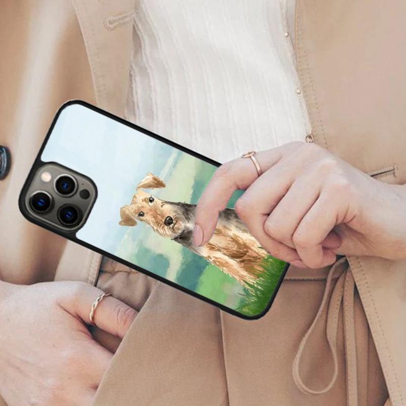 Чехол для телефона с магнитом, порода Эрдельтерьер, для APPLE iPhone 17 Air 16 14 13 12 Pro Max 15 Plus, беспроводная зарядка, с чехлом MagSafe