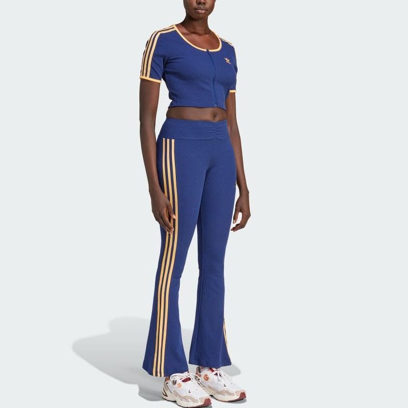 adidas Originals Леггинсы с мелкой резинкой и расклешенными штанинами JG8045