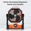 7800mAh Portable Outdoor Camping Fan USB Rechargeable With Led Lights Desktop Fan Wireless Ceiling Electric Fan