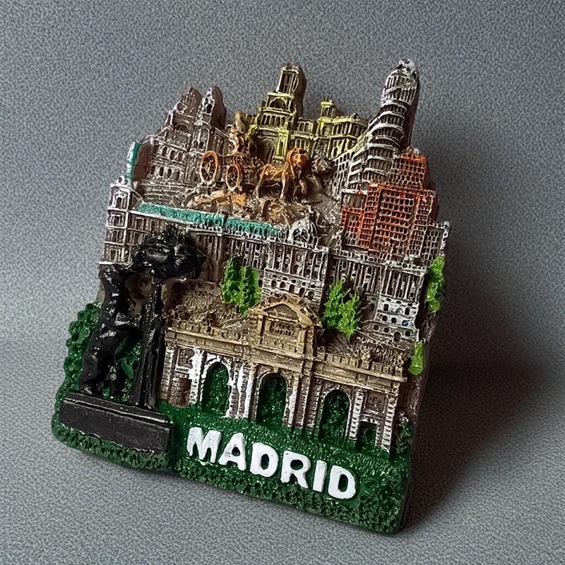 Европа Испания магниты на холодильник Португалия Смоляные палочки на холодильник Туризм Памятные подарки ручной работы Креативные подарки Барселона Лиссабон