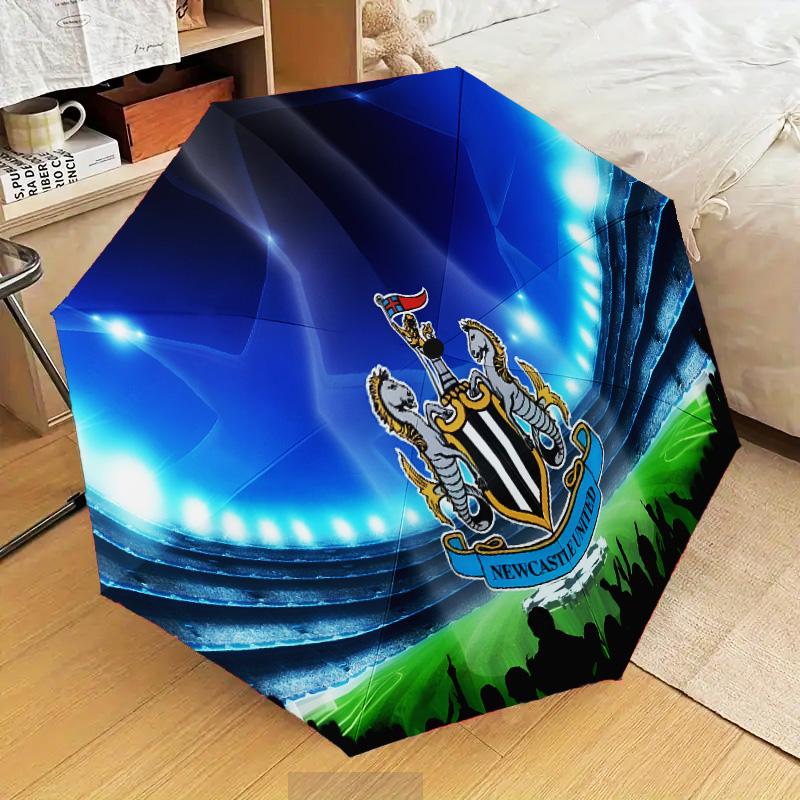 Dynamic Newcastle Football  Automatic Folding Umbrella - 8-Rib Travel Umbrella with Auto Open/Close & Portable Gifts for holidays or birthdays