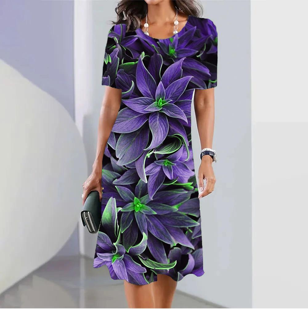 5XL женская одежда больших размеров, красное рождественское модное платье с лосем, забавное милое платье с короткими рукавами и принтом, Рождественские свободные платья со снеговиком и снежинкой