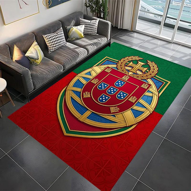 Portuguese Heritage Emblem carpet printing Living room and bedroom mats Doormat Dormitory decoration Christmas gifts