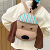 Versatile Cartoon Plush Backpack Stuffed Students School Bag Dog Plush Doll Knapsack  Kid Girl Boy