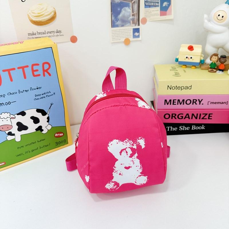 Kindergarten Middle And Small Class Students Schoolbag Cartoon Cute Bear Boys And Girls Backpack Children'S Backpack