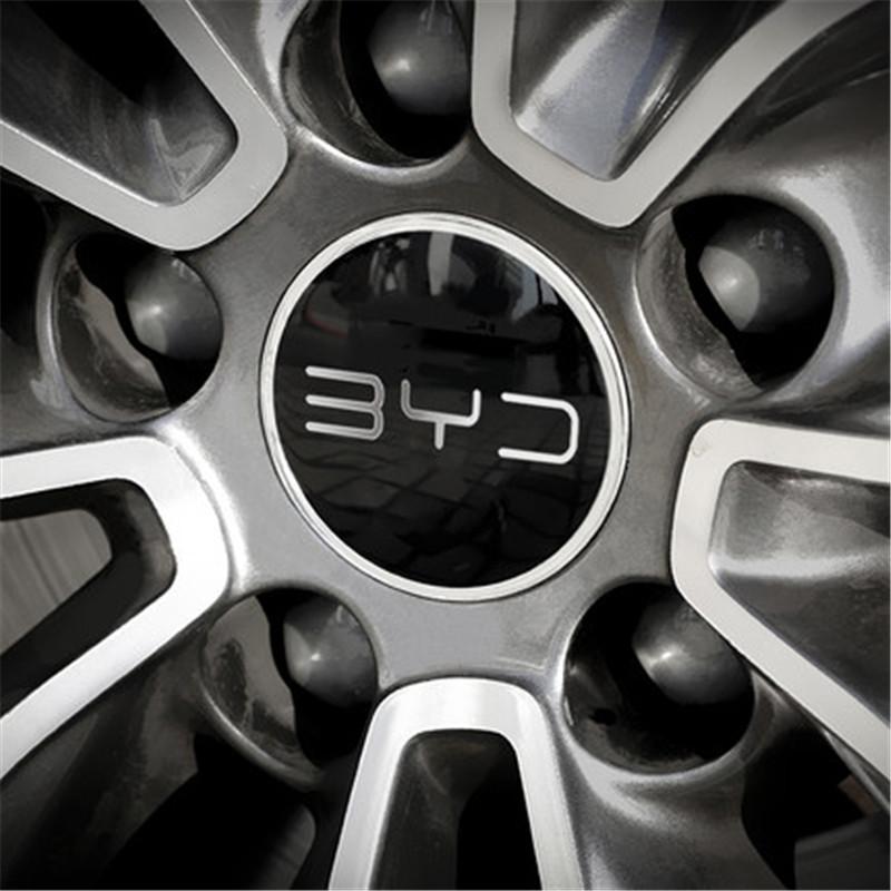 Steering Wheel Stickers Wheel Hub Center Cap Logo 3D Decorative Sticker for 2019-2021 BYD Tang