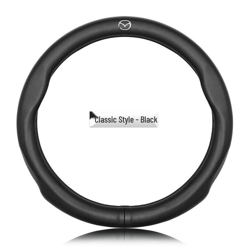 Оплетка на руль из натуральной кожи Mazda: Нескользящий, Влагоотводящий, Ультратонкий, Дышащий, Перфорированный, Универсальный для всех сезонов