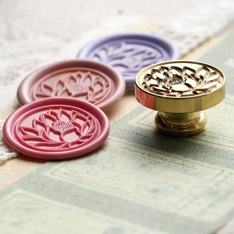 Creative Plant Flower Stamp Head for Hand Account Envelope Fire Lacquer Seal Stamp Head