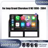 Android Carplay Auto Для Jeep Grand Cherokee II WJ 1998 - 2004 Автомагнитола Навигация GPS Мультимедийный Видеоплеер DSP 4G AMI