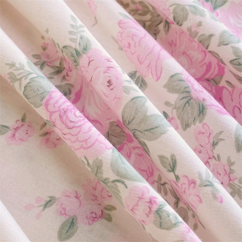 100% хлопок простыня на резинке в цветочном стиле покрывало для кровати приятное для кожи простыня 90/100/120/150/180 см постельное белье Sabanas (Нет наволочки)
