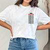 Gaza Keffiyeh Woman Printing Shirt Handala Unisex Short-sleeve Tees Minimalist Style Cotton Crewneck Streetwear Breathable Tops