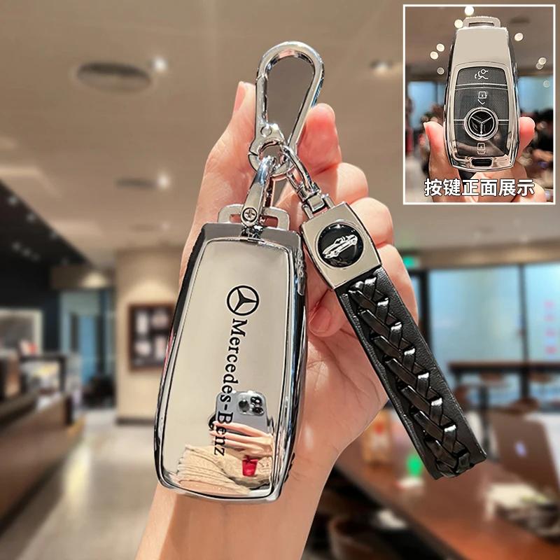 FA9TPU Key Fob Cover For Mercedes Benz A B C E S Class W204 W205 W212 W213 W176 GLC MAYBACH Keyless Soft Case