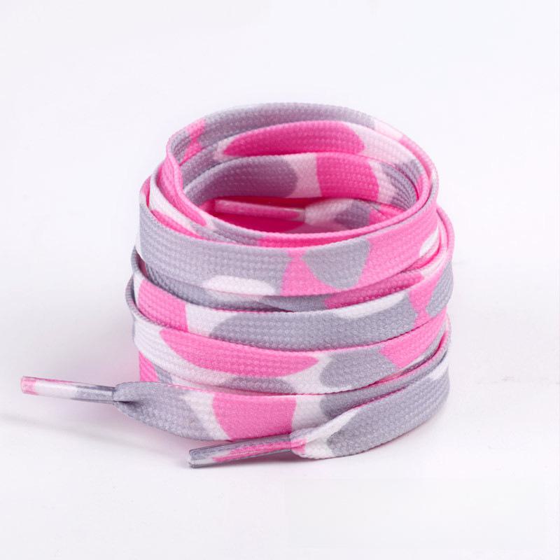 8 мм радужные градиентные цветные шнурки для белой плоской обуви, персонализированная печать