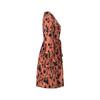 Women Spring Autumn Long Sleeve O Neck Flower Printed Bandage One Piece Dress