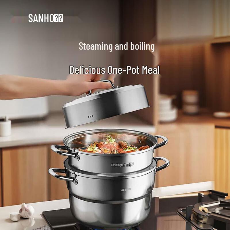 Sanhe 304 Stainless Steel High-Arch Lid Pot